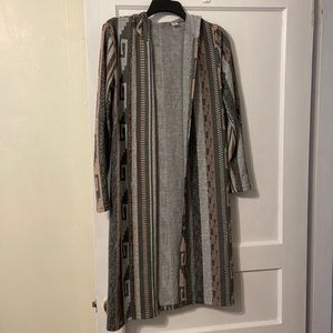 Cato Long Cardigan with Hood